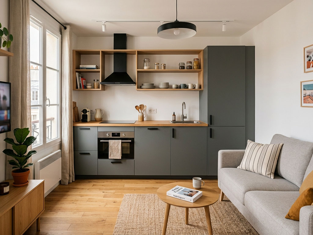 Aménagement investissement locatif projet immobilier, cuisines sur mesure et agencement près de Voiron en Isère